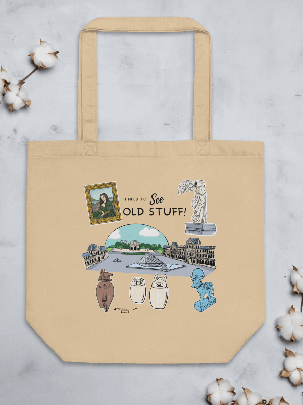 Louvre Museum Nerd Tote Bag product image (3)