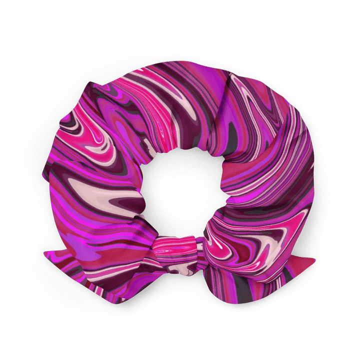 Scrunchie - Pink and Purple Digital Fluid Art product image (1)
