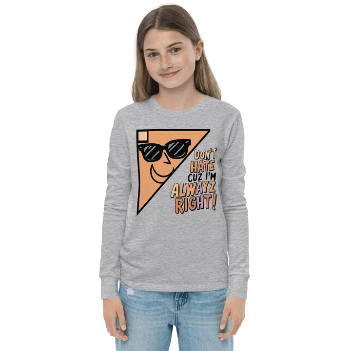 Alwayz Right Youth Long Sleeve T-Shirt product image (4)