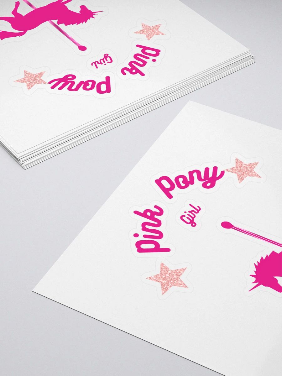 Pink Pony Kiss Cut Stickers product image (10)