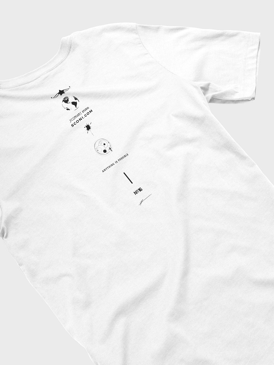 sconiArt logo design 09, black. - unisex T-Shirt. product image (4)