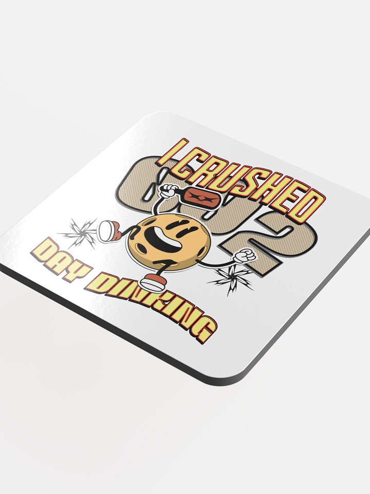 I Crushed 002 Day Dinking Pickleball Celebratory Coaster product image (1)