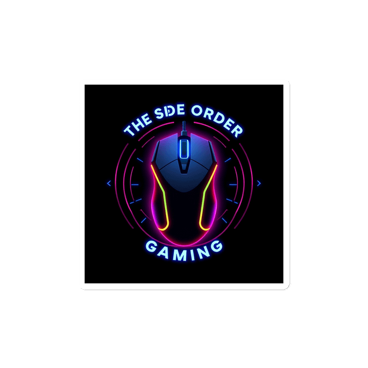 Neon Gaming Mouse Die-Cut Magnets product image (2)