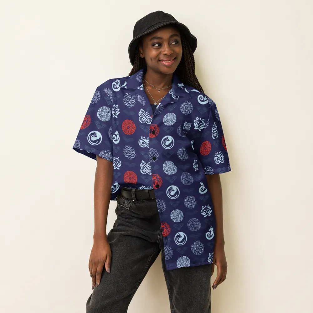 Mythical Dots Hawaiian Shirt A product image (6)
