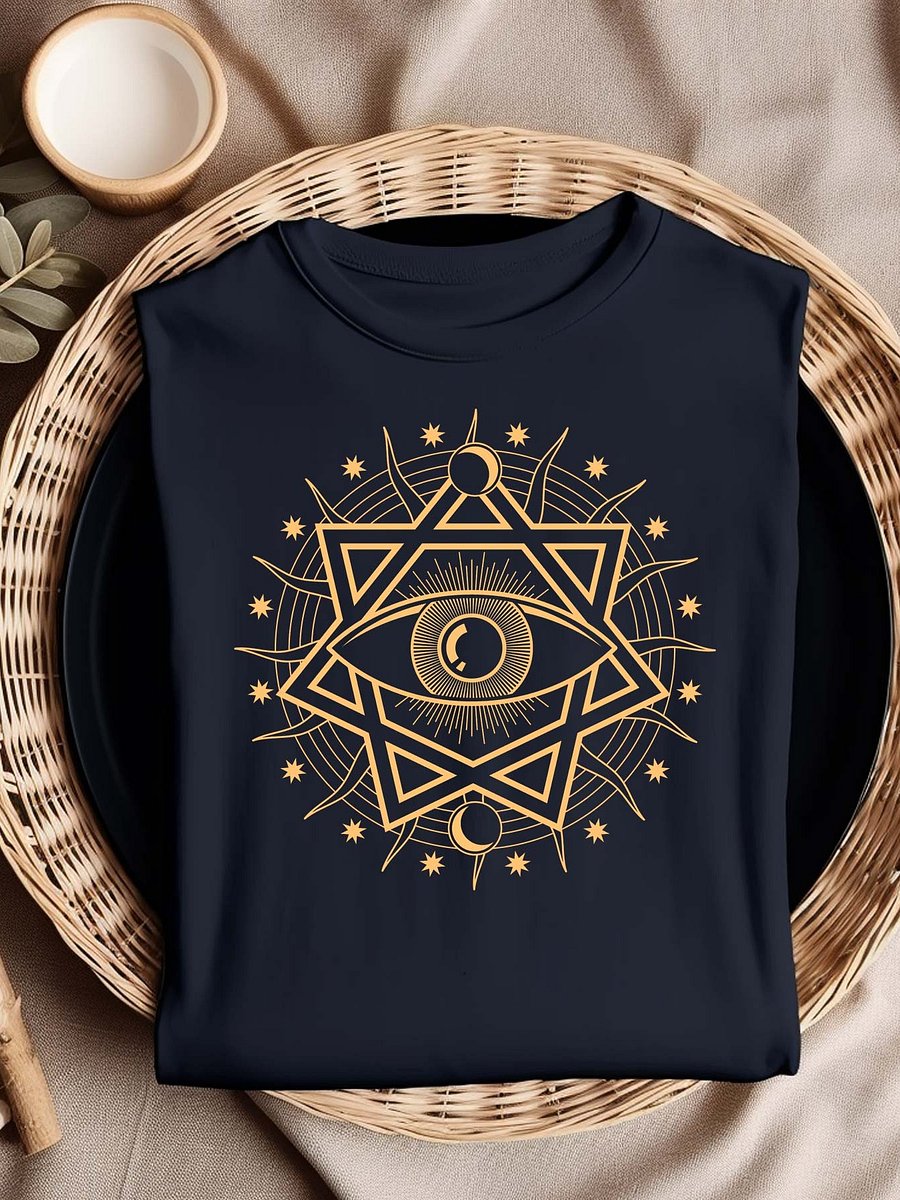 All-seeing eye within a Star of David - Tee product image (1)