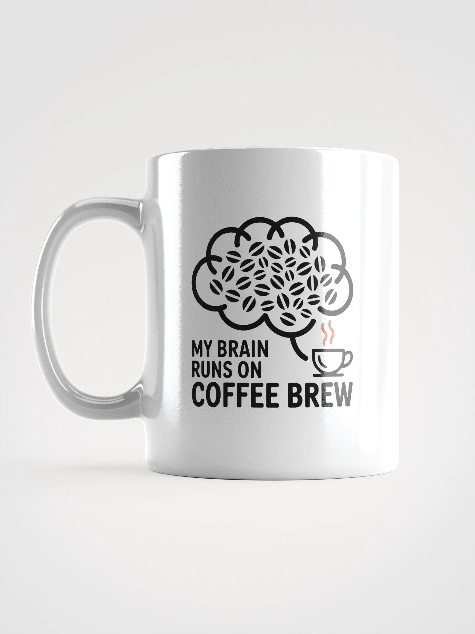 My Brain Runs On Coffee Brew Mug | Funny Coffee Lover Mug product image (6)