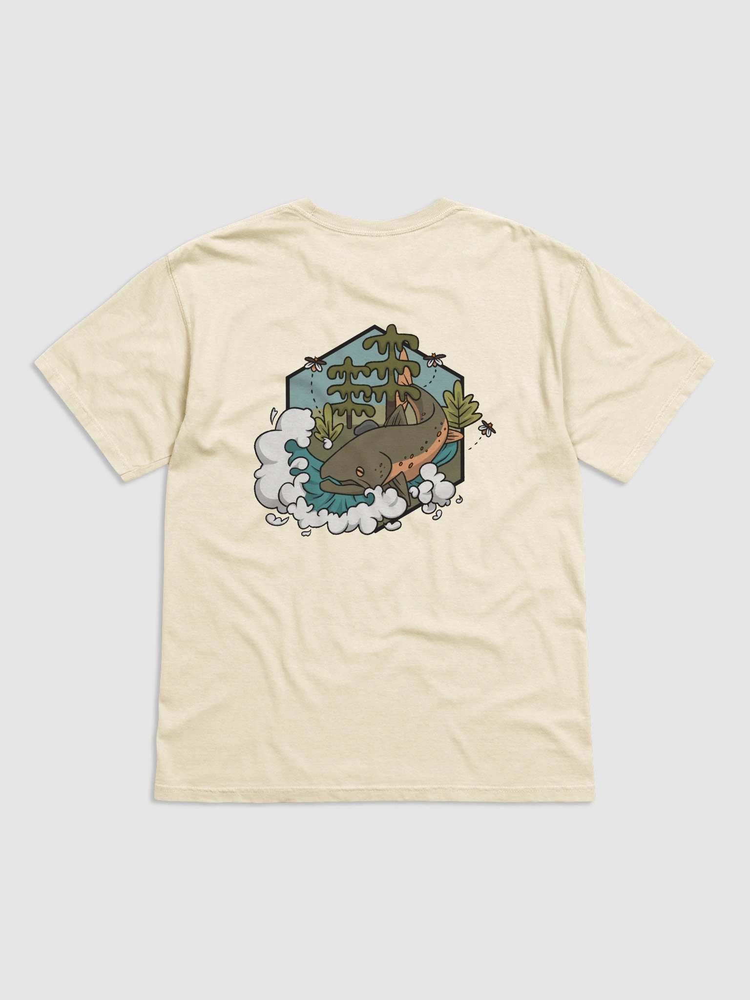 Bull Trout Woods Tee (Charcoal Logo) product image (1)