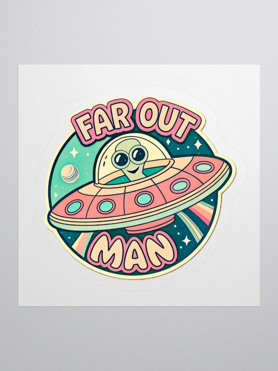 Far Out Alien Kiss Cut Stickers product image (3)