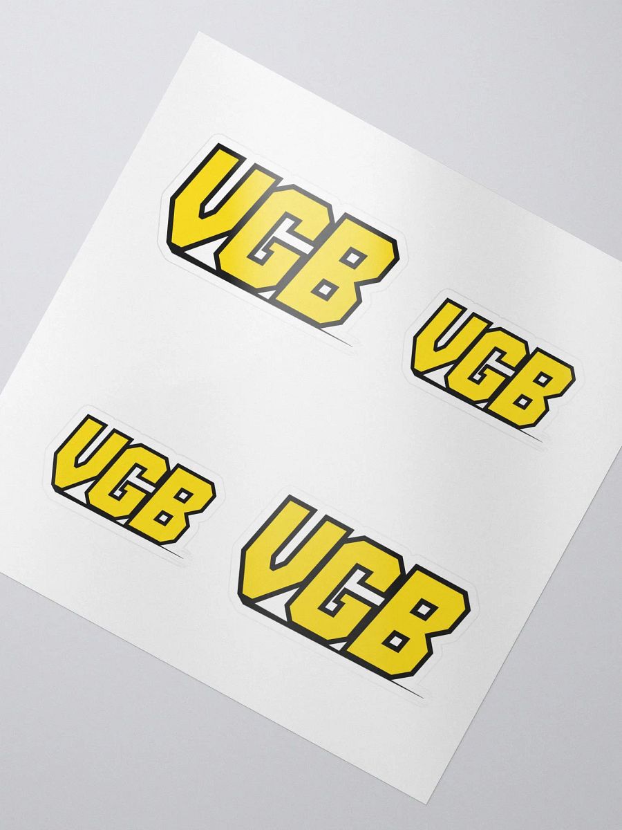 VGB Stickers (2 Size - 4 Pack) product image (3)