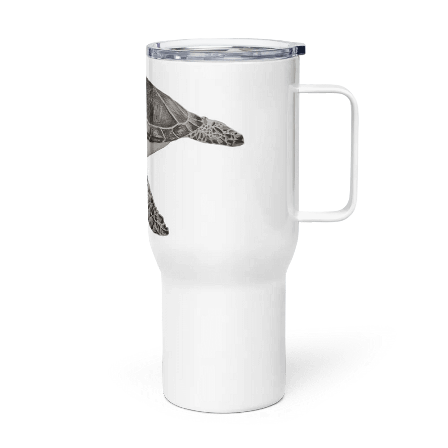 Turtle Drawing Travel Cup with Handle product image (4)