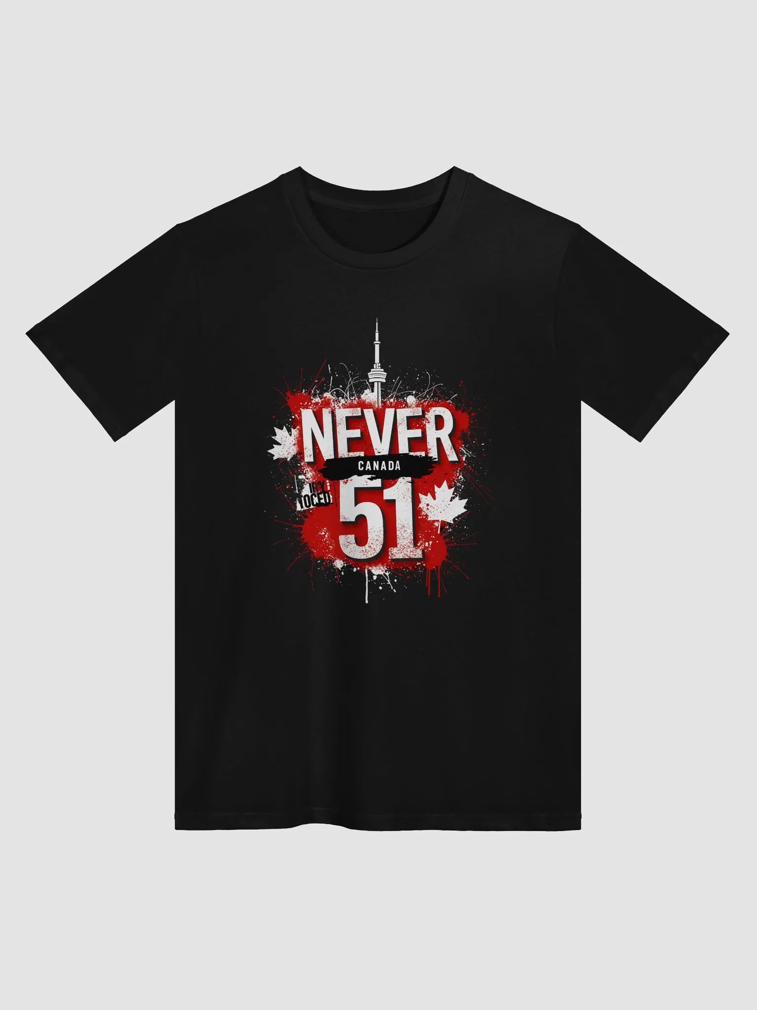 Never 51 Canada T-Shirt – Patriotic Canadian Protest Shirt product image (1)