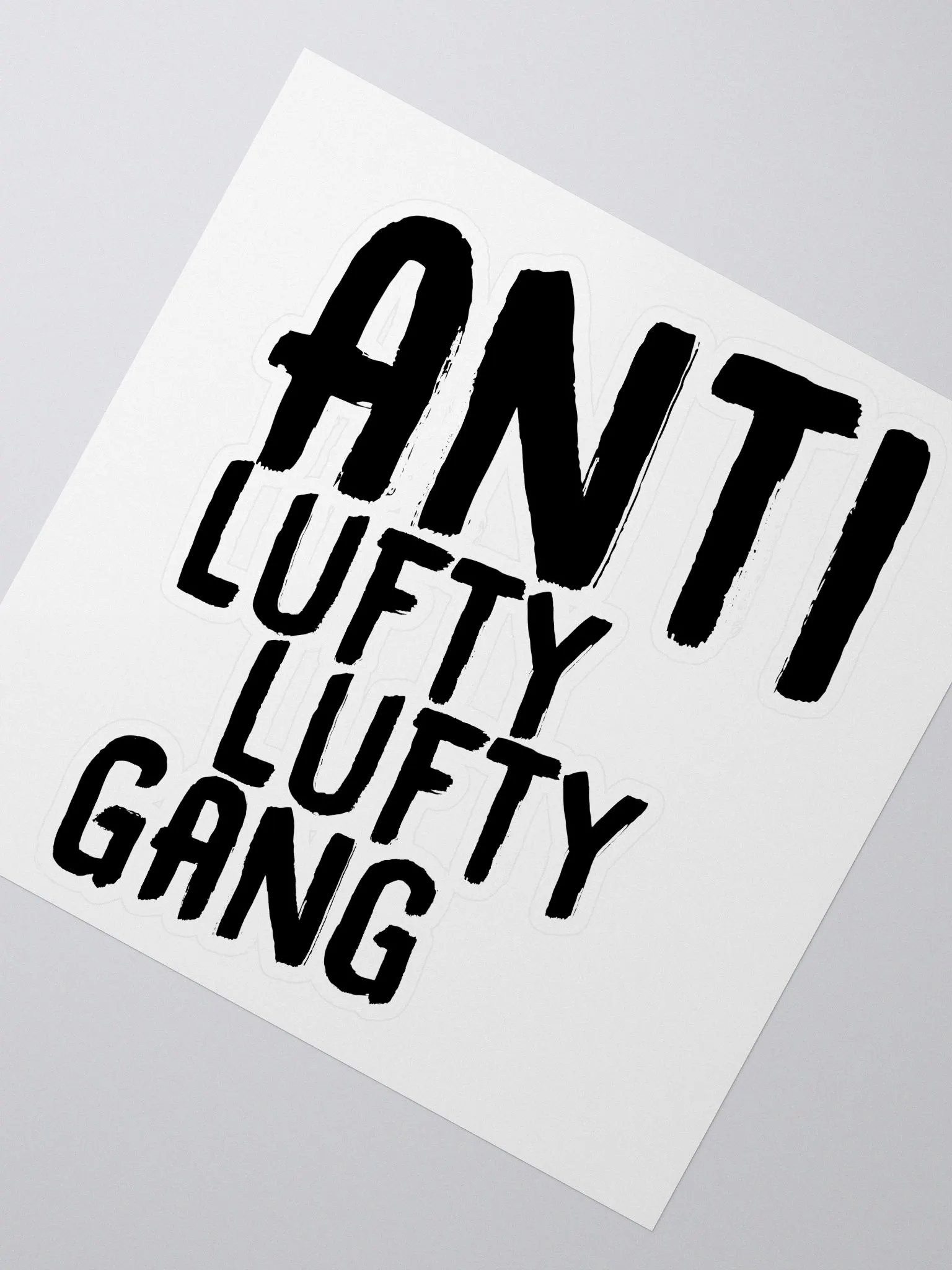 Anti Lufty Lufty Gang Stickers (Black) product image (2)