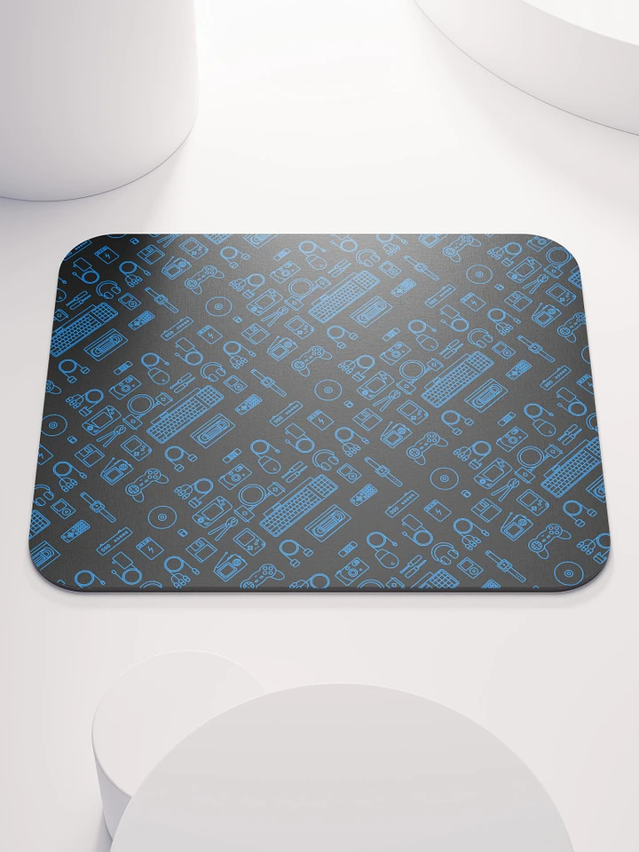 Neon Blue Devices Mouse Pad (Classic) product image (1)