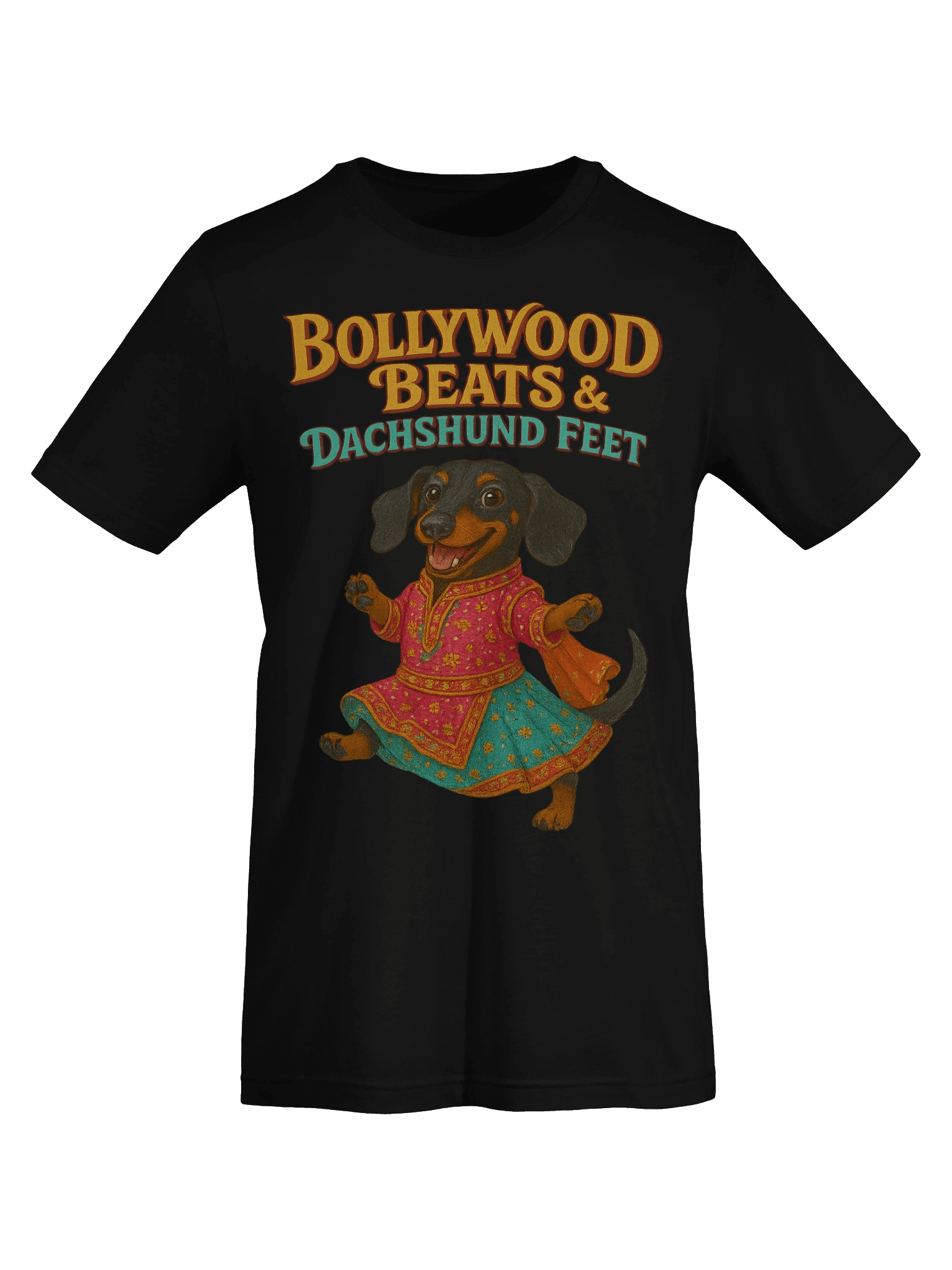 Bollywood Beats & Dancing Dachshund Feet Tee product image (7)