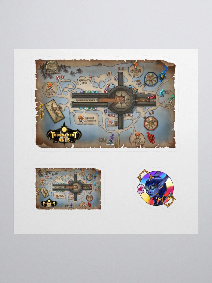 Tournament of Ages - Fairegrounds Map - Sticker Sheet product image (1)