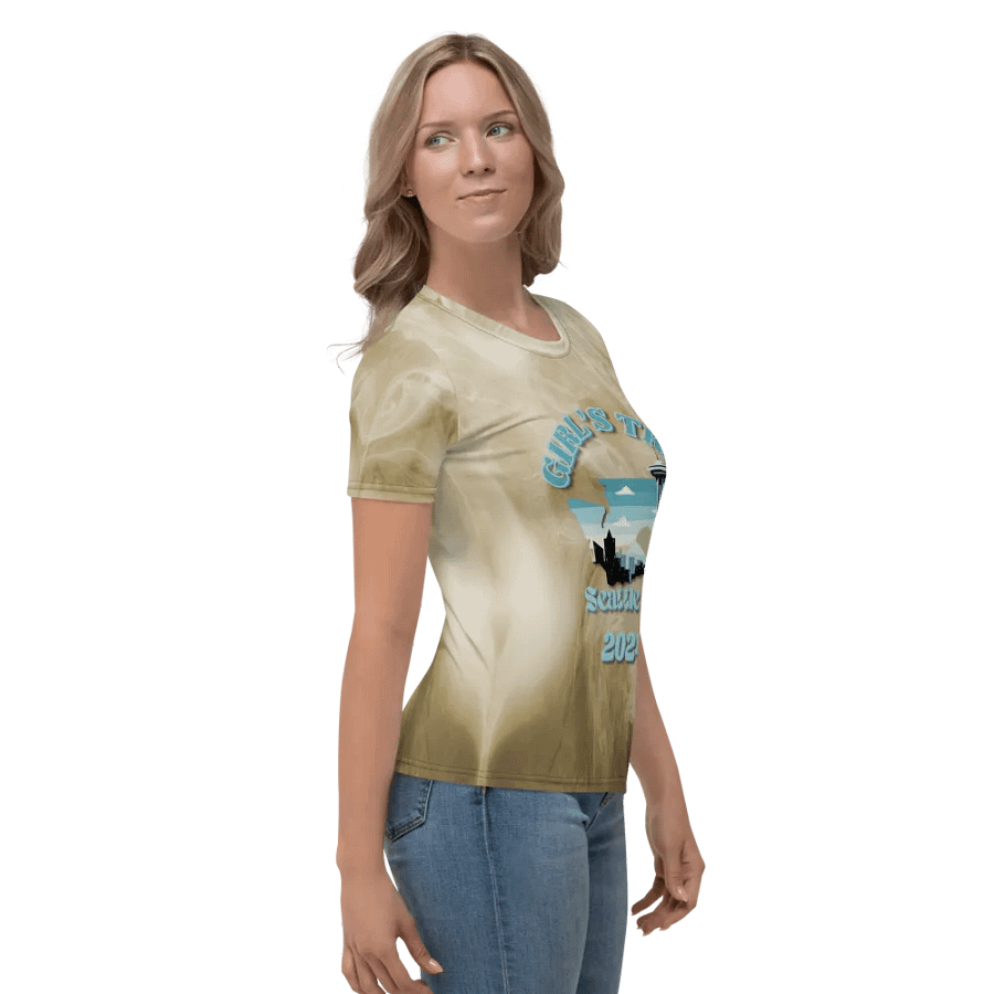 Girls Trip Seattle Wa 2024 All Over Print T-shirt product image (4)