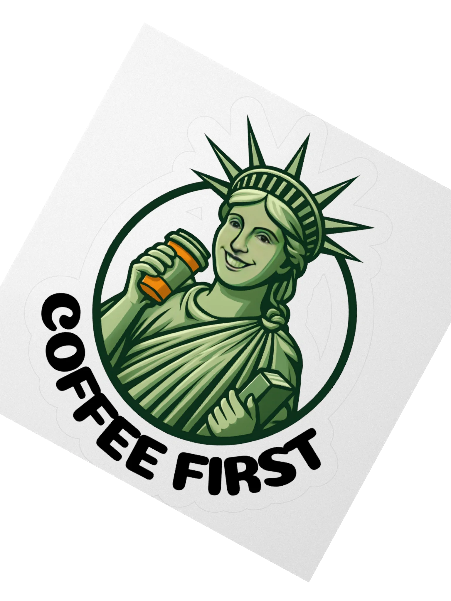 Coffee First Kiss Cut Stickers product image (4)