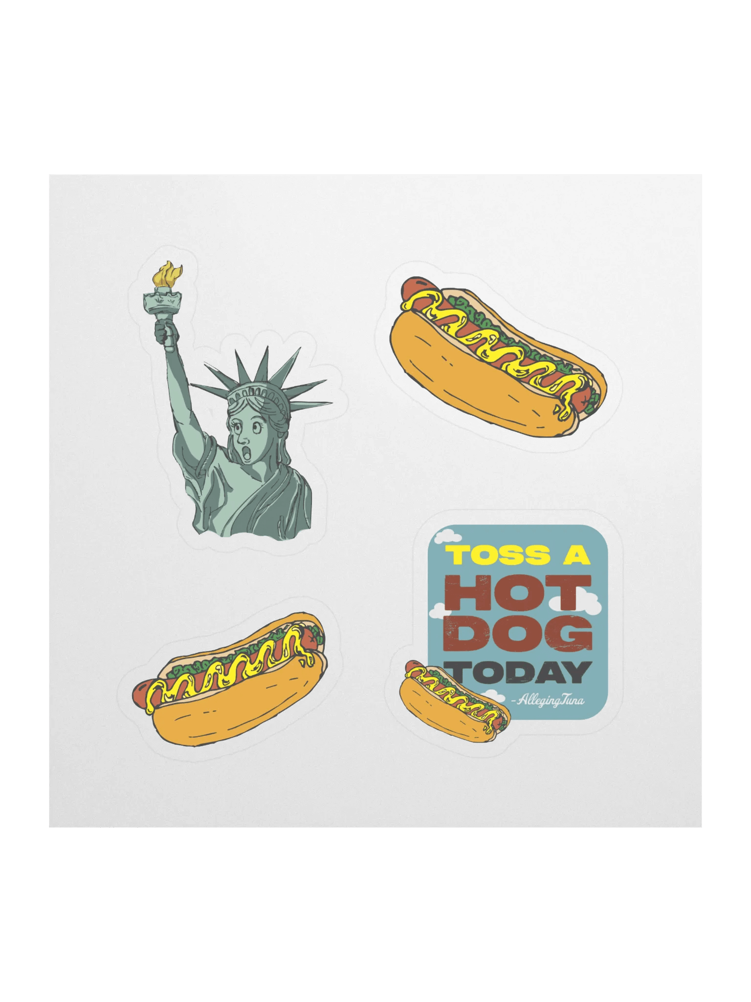 Hotdog Toss Sticker Set product image (1)