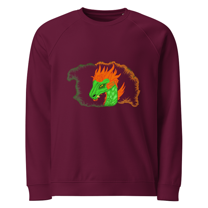 Dragon's Fiery Embrace Organic Sweatshirt product image (1)