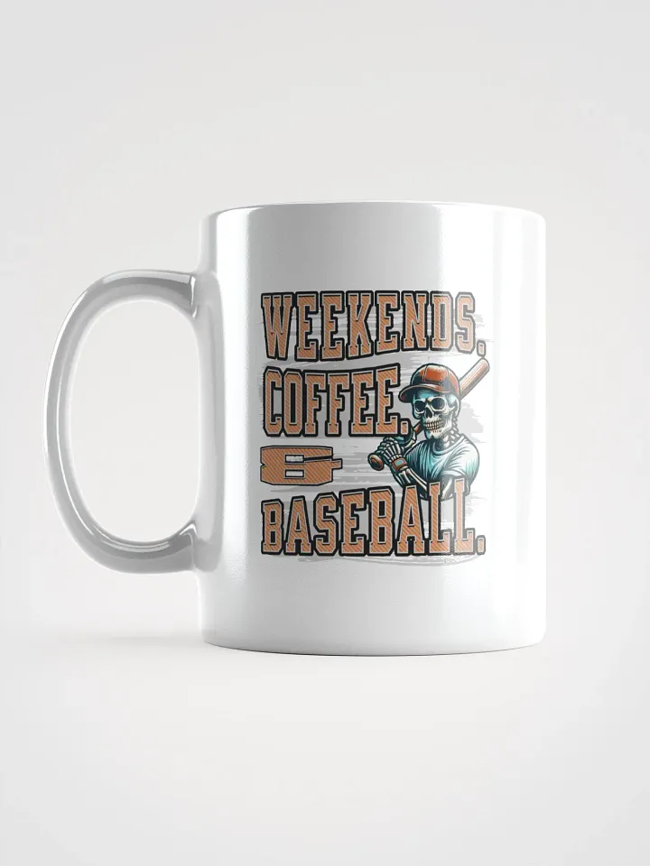 Weekends Coffee And Baseball Skeleton Sporty Mug product image (1)