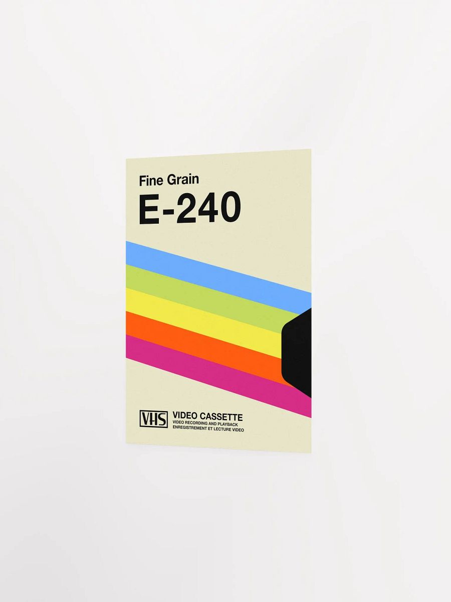 Retrowave poster: VHS cassette case E-240 [retrowave/vaporwave] — retrowave poster, aesthetic print, retrowave art, 80s wall decor product image (8)