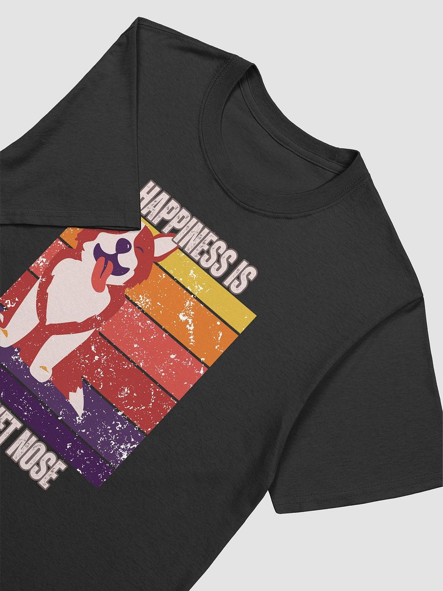 Happiness is a Wet Nose – Retro Dog Lover T-Shirt product image (1)