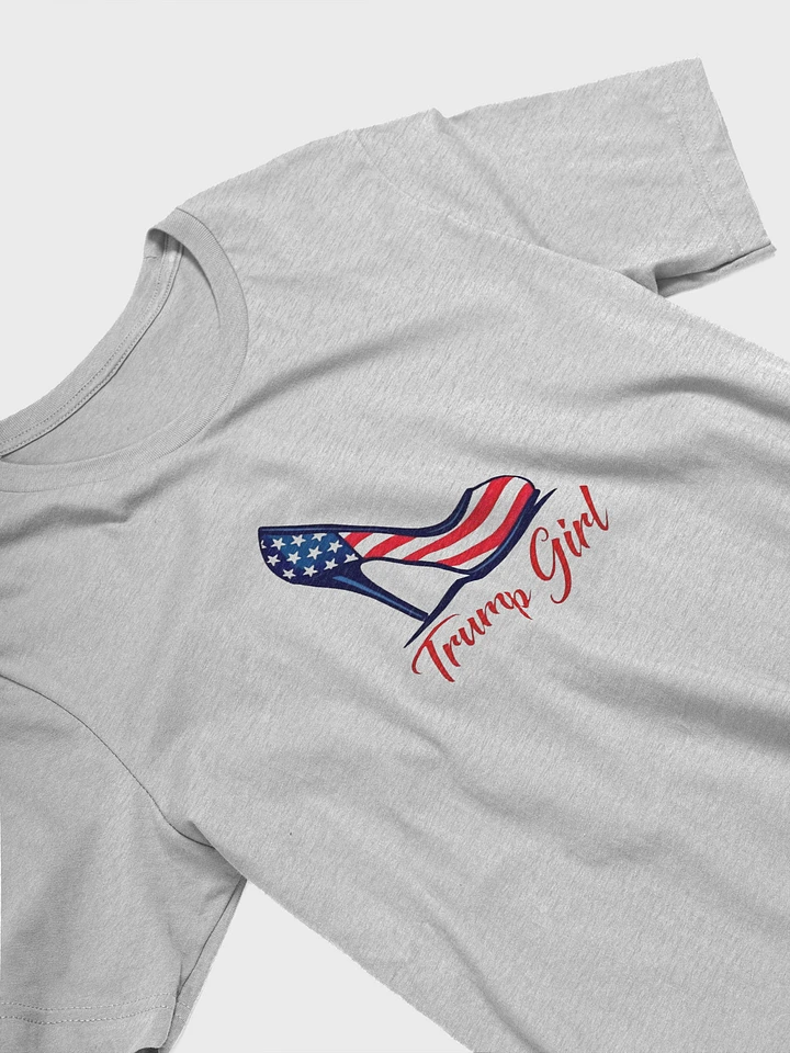 Trump Girl Patriotic High-Heel Flag T-Shirt product image (2)