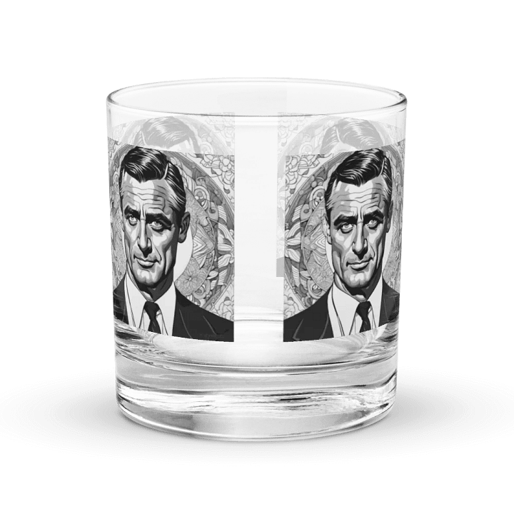 Symmetry in Monochrome: Set of 4 Stylized Portrait Rocks Glasses product image (2)