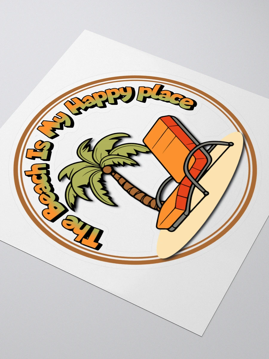 The Beach Is My Happy Place - Kiss Cut Stickers product image (3)