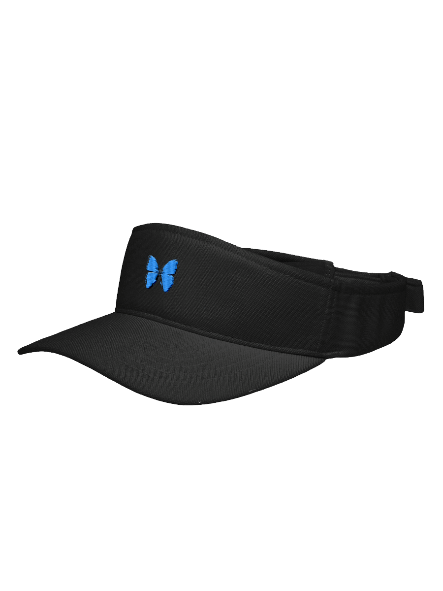 Artistic Blue Butterfly Embroidered Visor product image (8)
