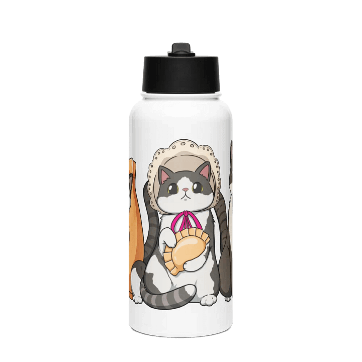 Pierogi Kitties Stainless Steel Bottle product image (1)