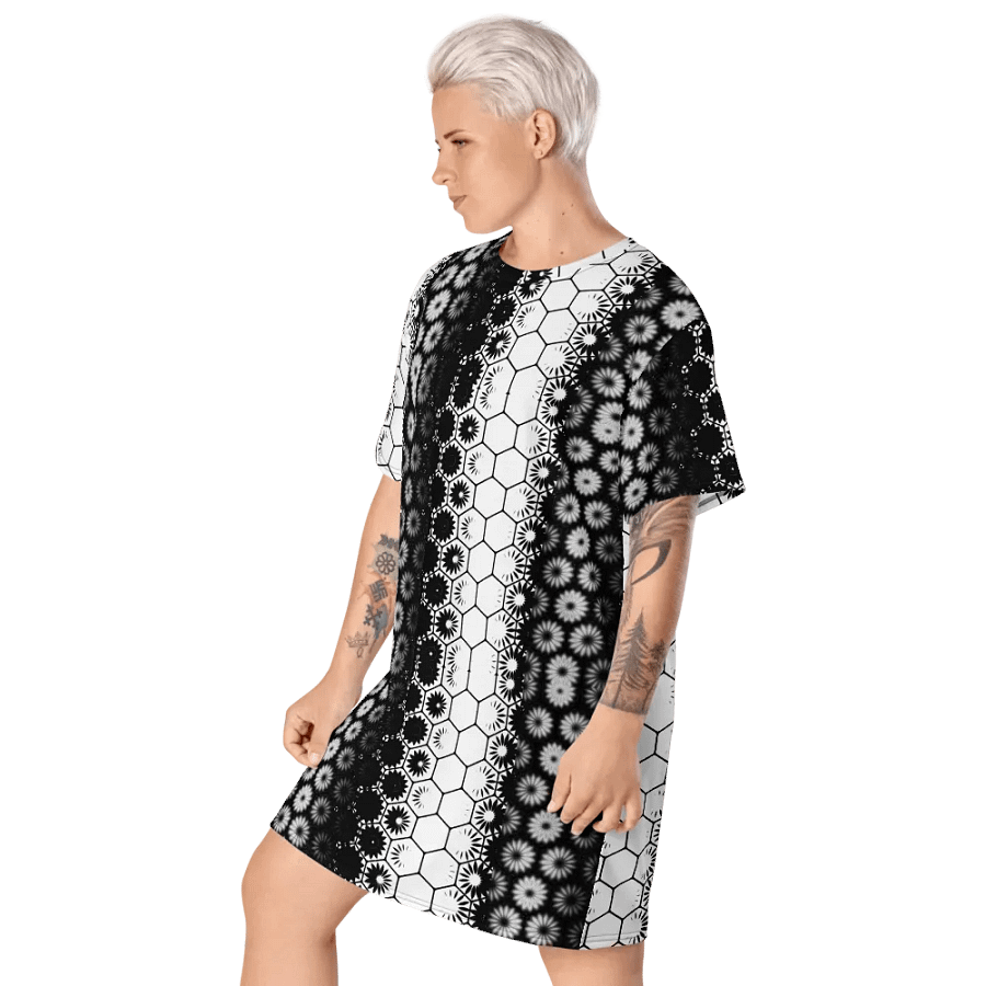 Black and White, T-Shirt Dress, Summer Dress product image (10)