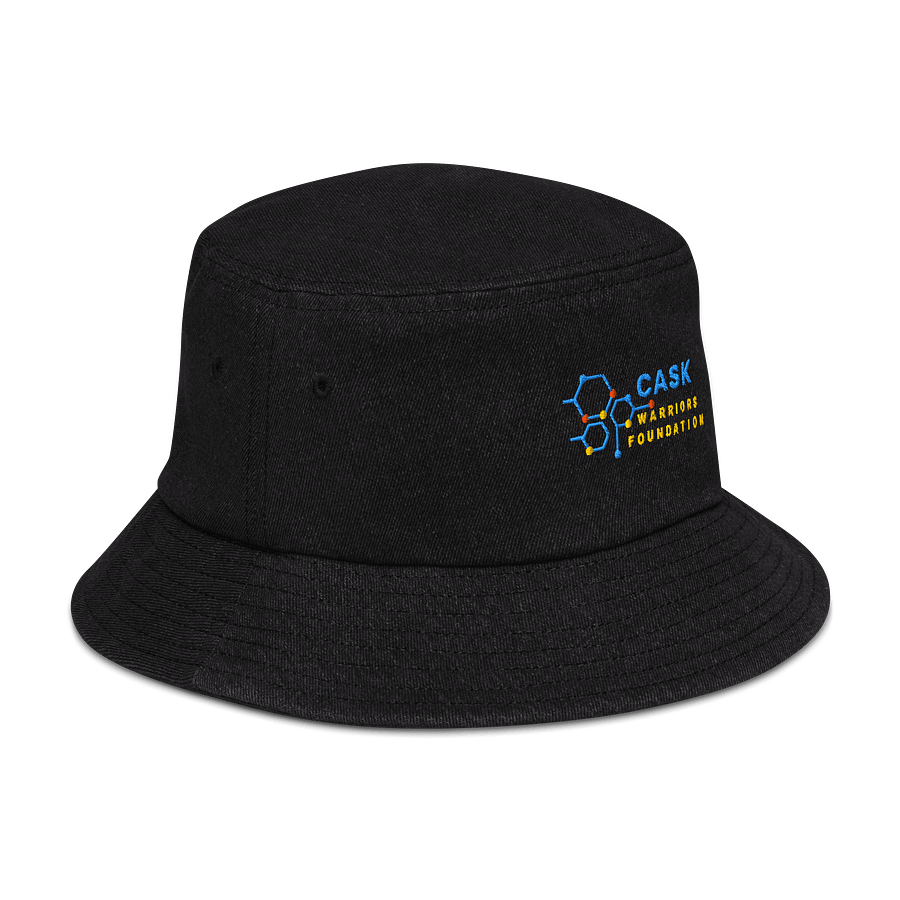 “Shield the Sun, Share the Fight” – CASK Warriors Denim Bucket Hat product image (5)