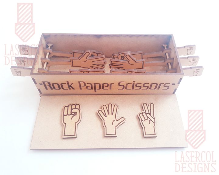 Rock Paper Scissors Game Box - Laser Cut Files product image (2)
