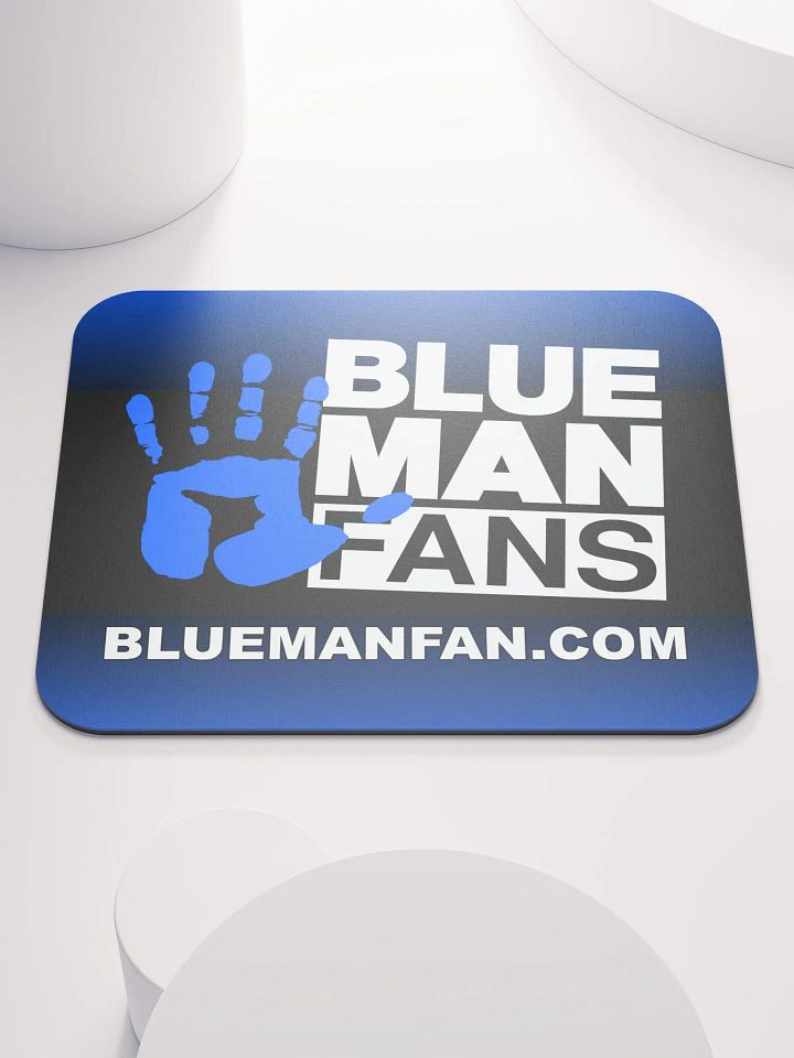 Blue Man Fans Hand Print Standard Mousepad product image (1)