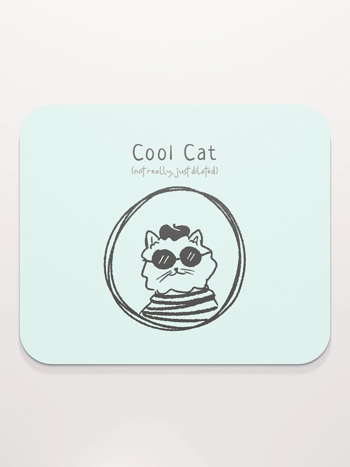 Dilated Cool Cat Mouse Pad product image (2)
