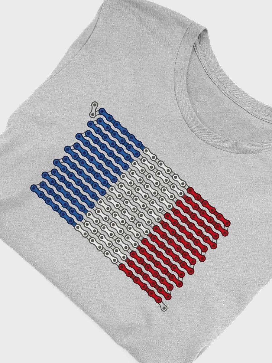 France Bike Chain Flag on Light Color Supersoft Tee product image (7)