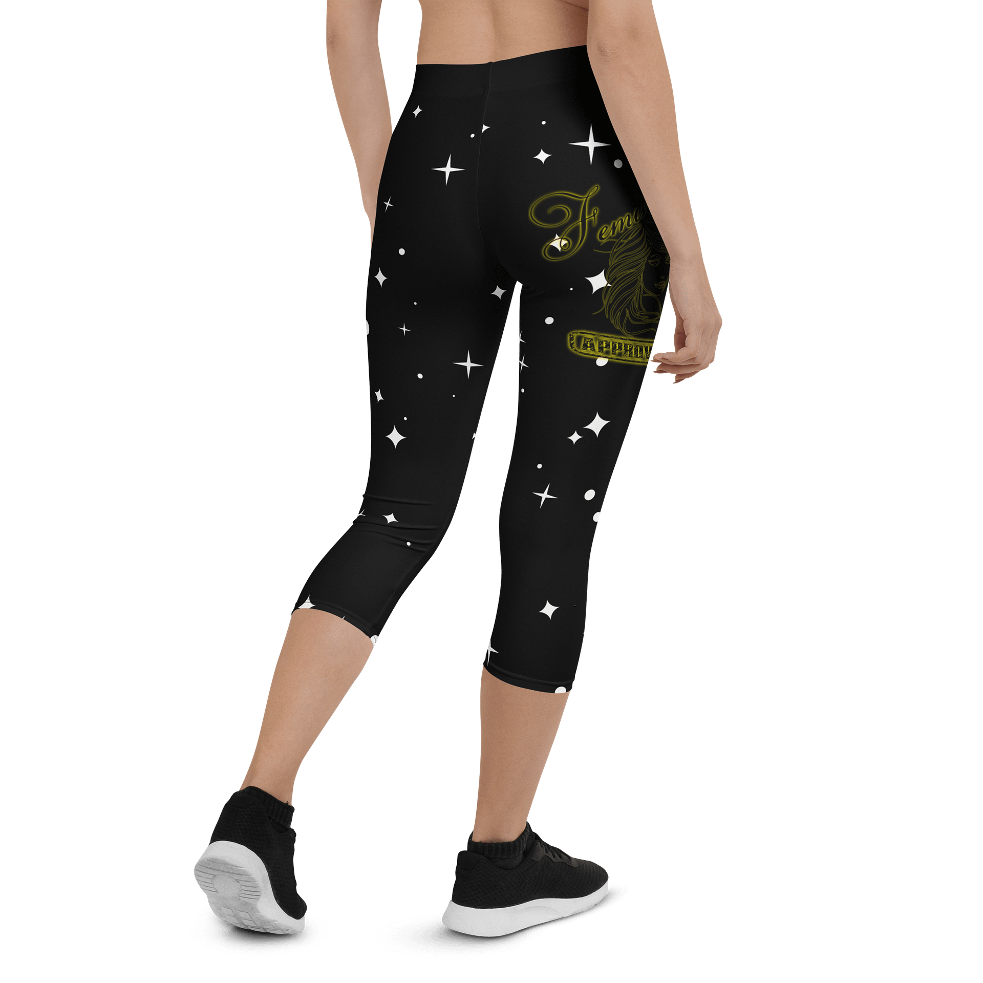 Femininity Approved All-Over Capri Leggings product image (3)