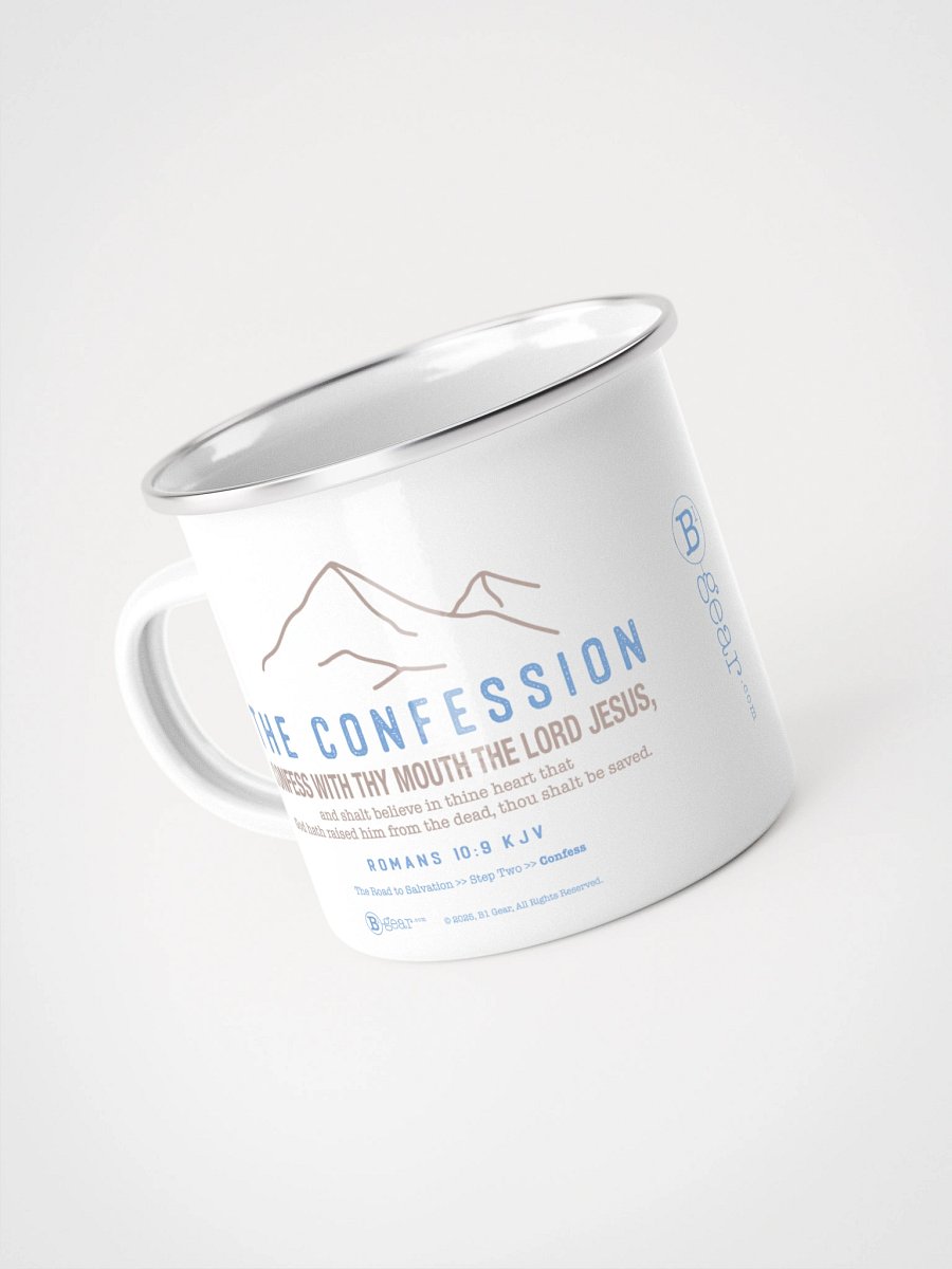 Mug, The Road to Salvation, Step 2, CONFESSION/Confess, Premium Enamel Mug product image (10)