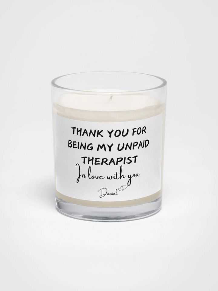 Unpaid Therapist Soy Wax Candle product image (1)