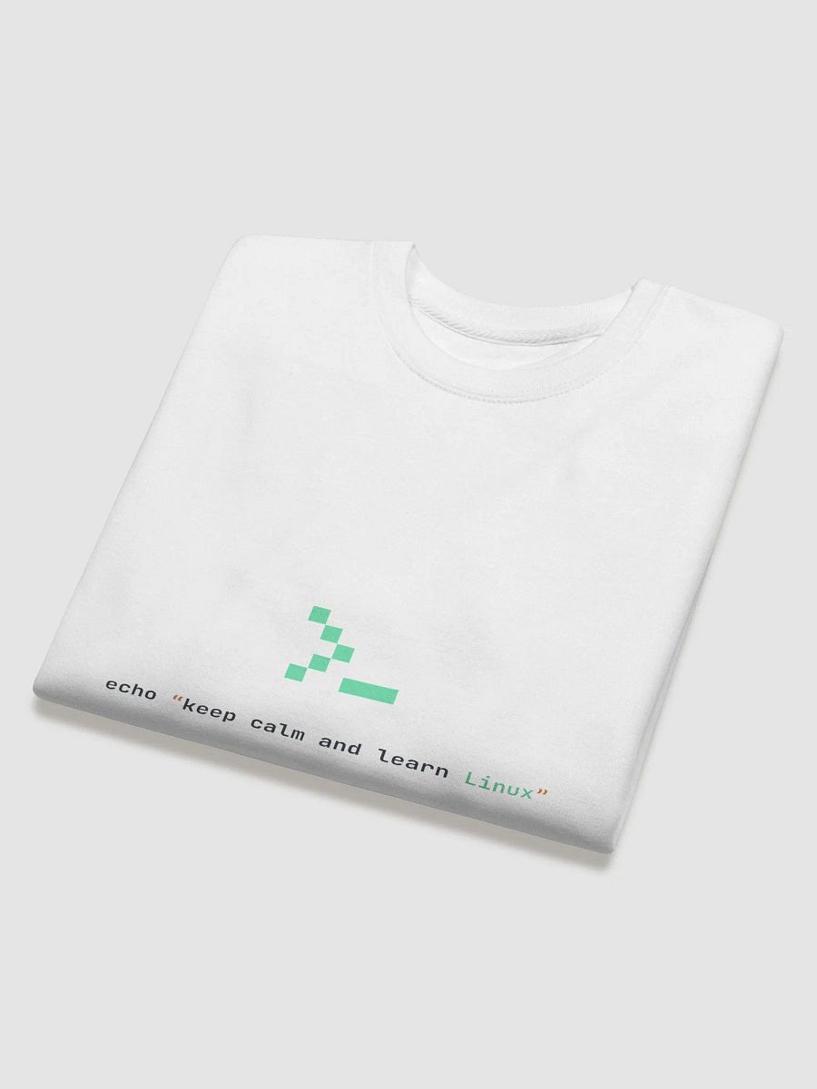 Keep Calm and Learn Linux Sweatshirt (White) product image (2)