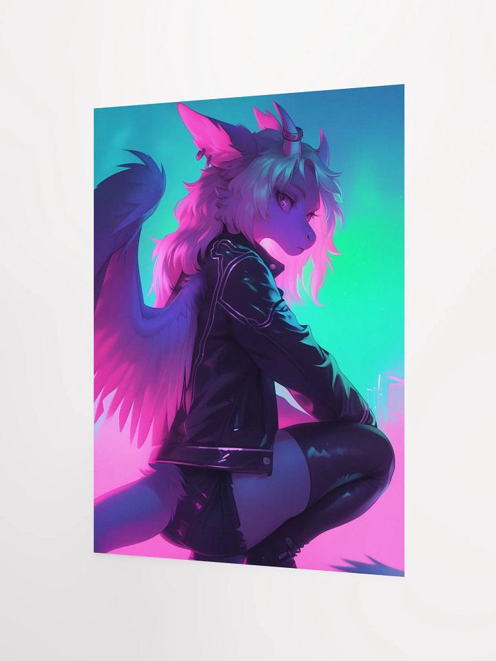 Neon Dragon Wings Poster product image (3)