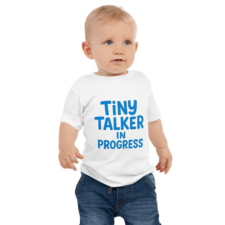Tiny Talker in Progress Baby Tee product image (1)