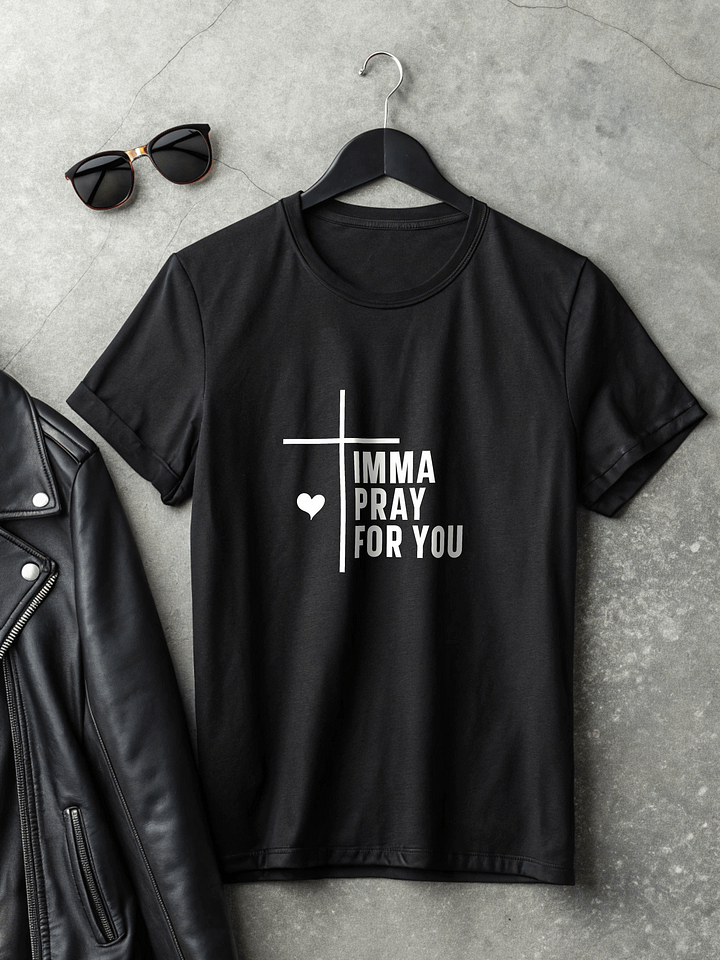 Imma Pray For You Women's Black T-Shirt product image (2)