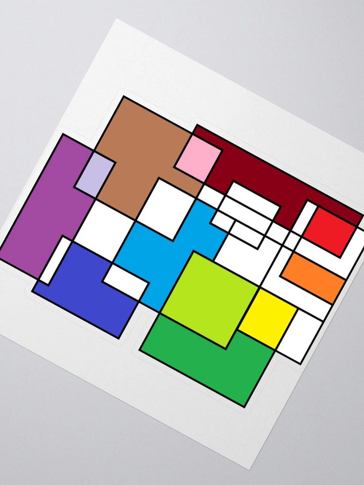 Abstract Clock Sticker product image (6)