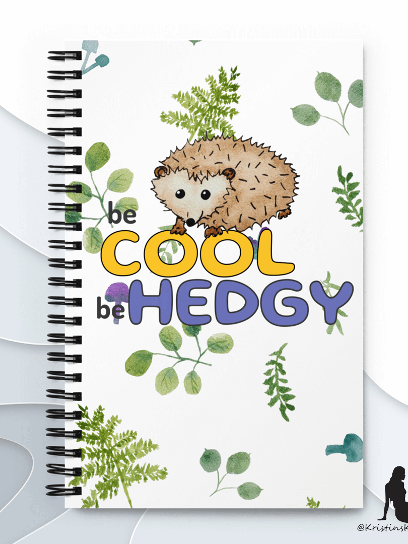 Be Cool Be Hedgy Hedgehog Notebook product image (8)