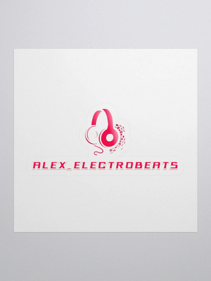 Electrify Your Space with ALEX_ELECTROBEATS Logo Stickers product image (1)