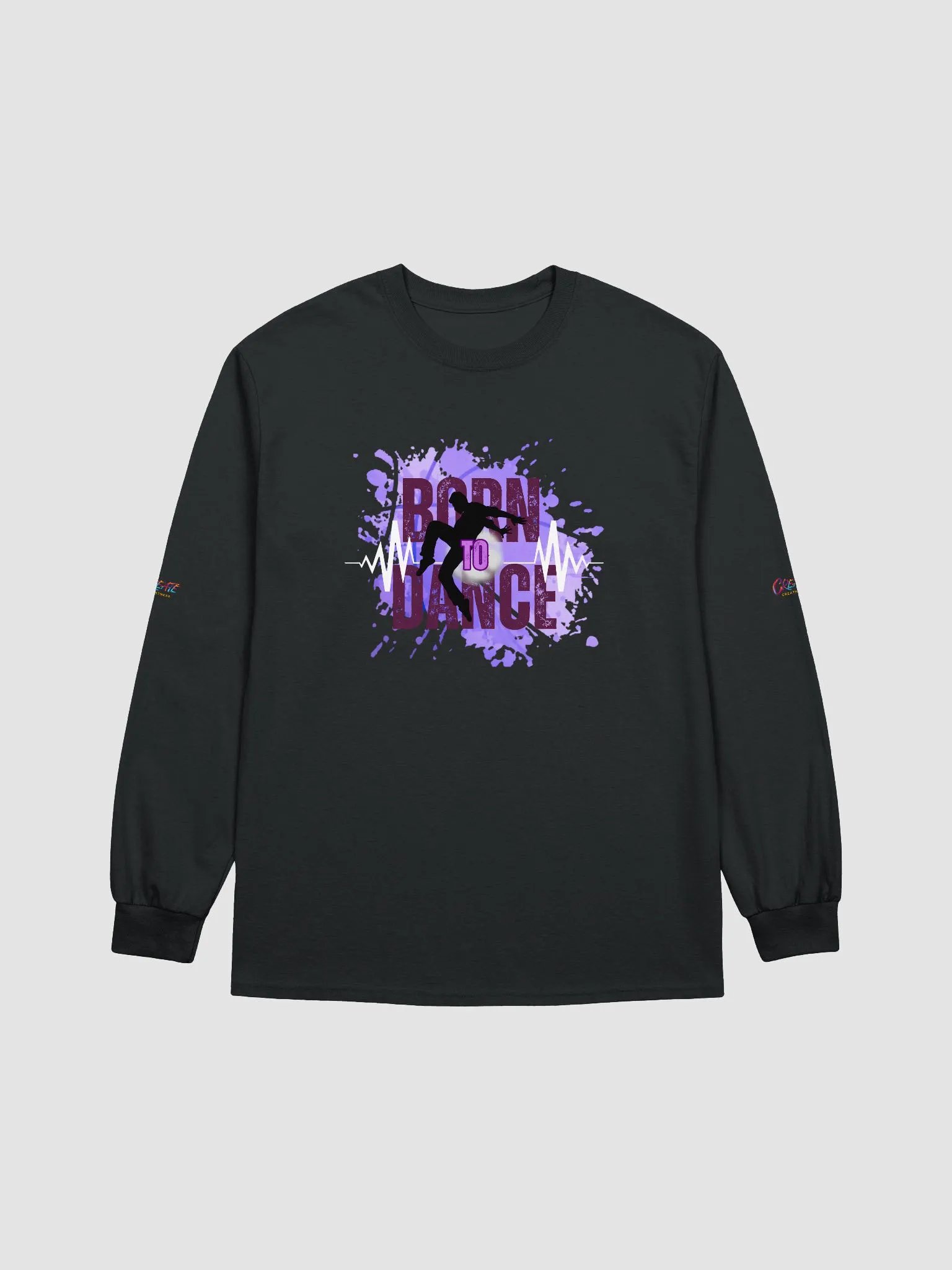 Born to Dance His Silhouette Long Sleeve Tee product image (2)