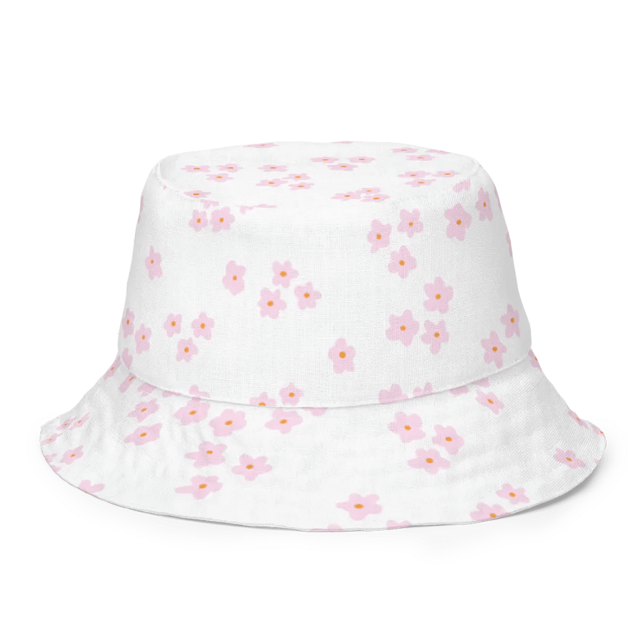 PINK DAISY COTTAGE PATTERN BUCKET HAT REVERSIBLE - Diesen Hut hat niemand ausser Dir ! product image (1)