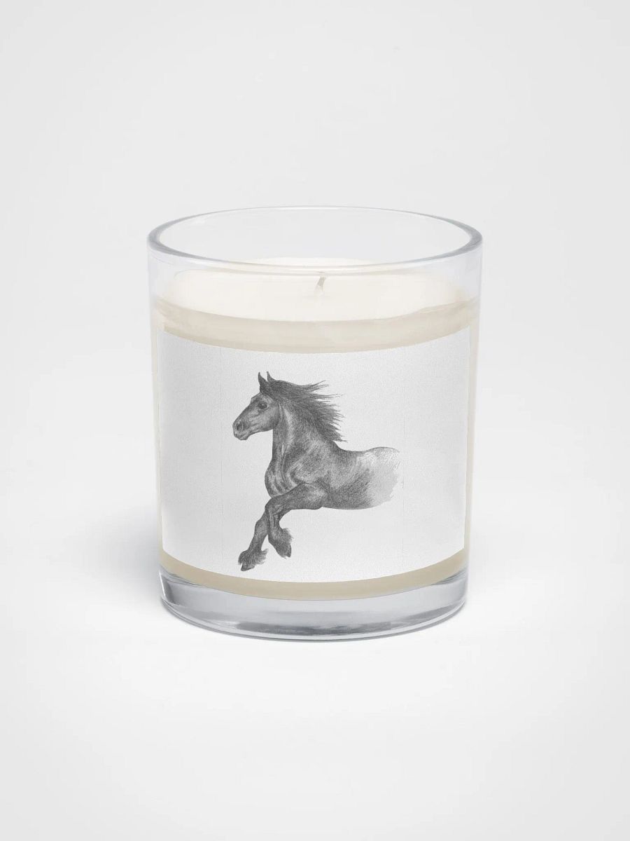 Fell pony cantering candle product image (1)